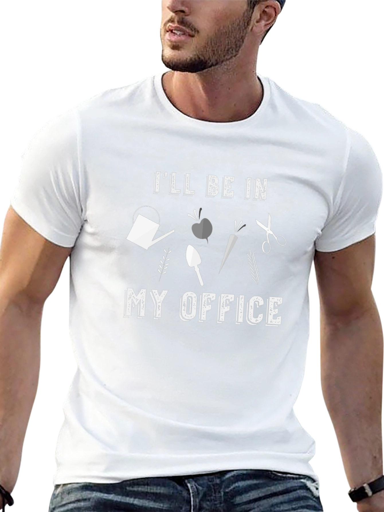 Gardeners Office T-Shirt - Gardening Tools Design