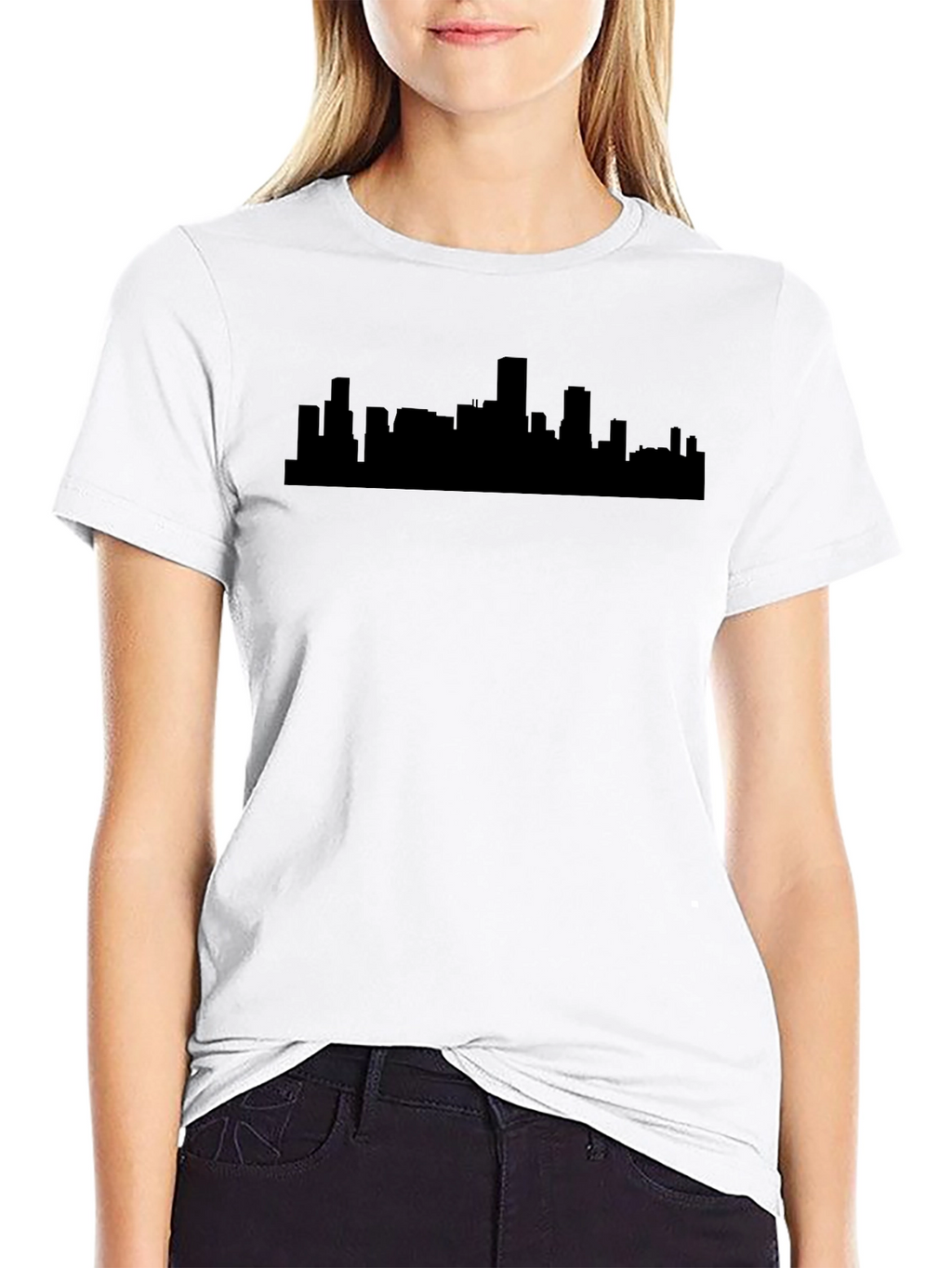 Cityscape Graphic Tee - Urban Silhouette Shirt