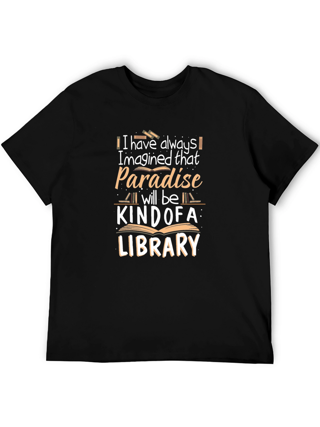 Paradise Library Black Graphic T-Shirt