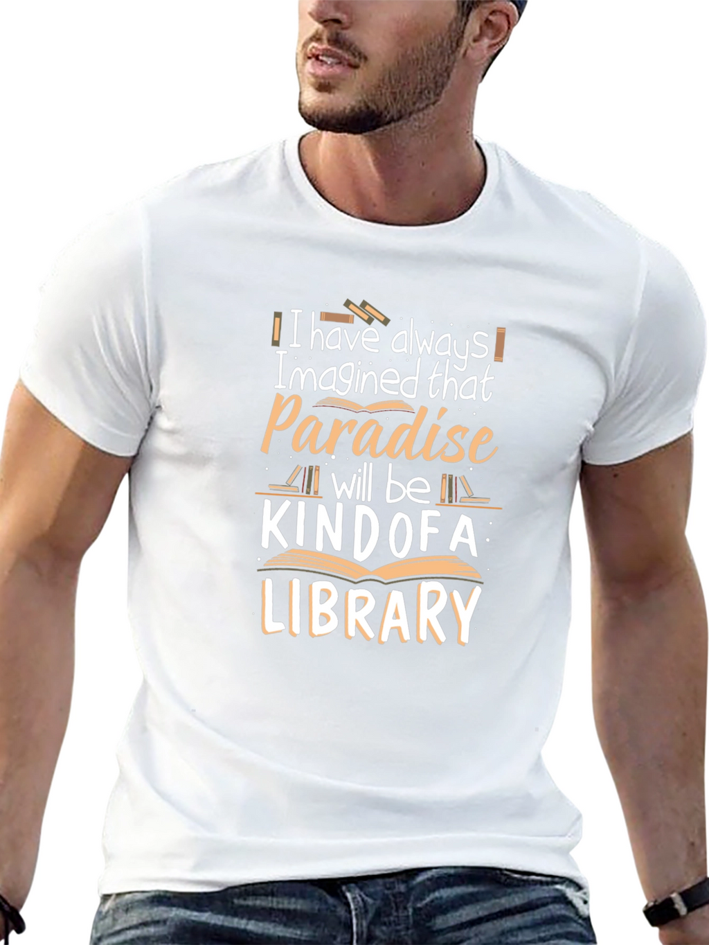 Paradise Library Black Graphic T-Shirt