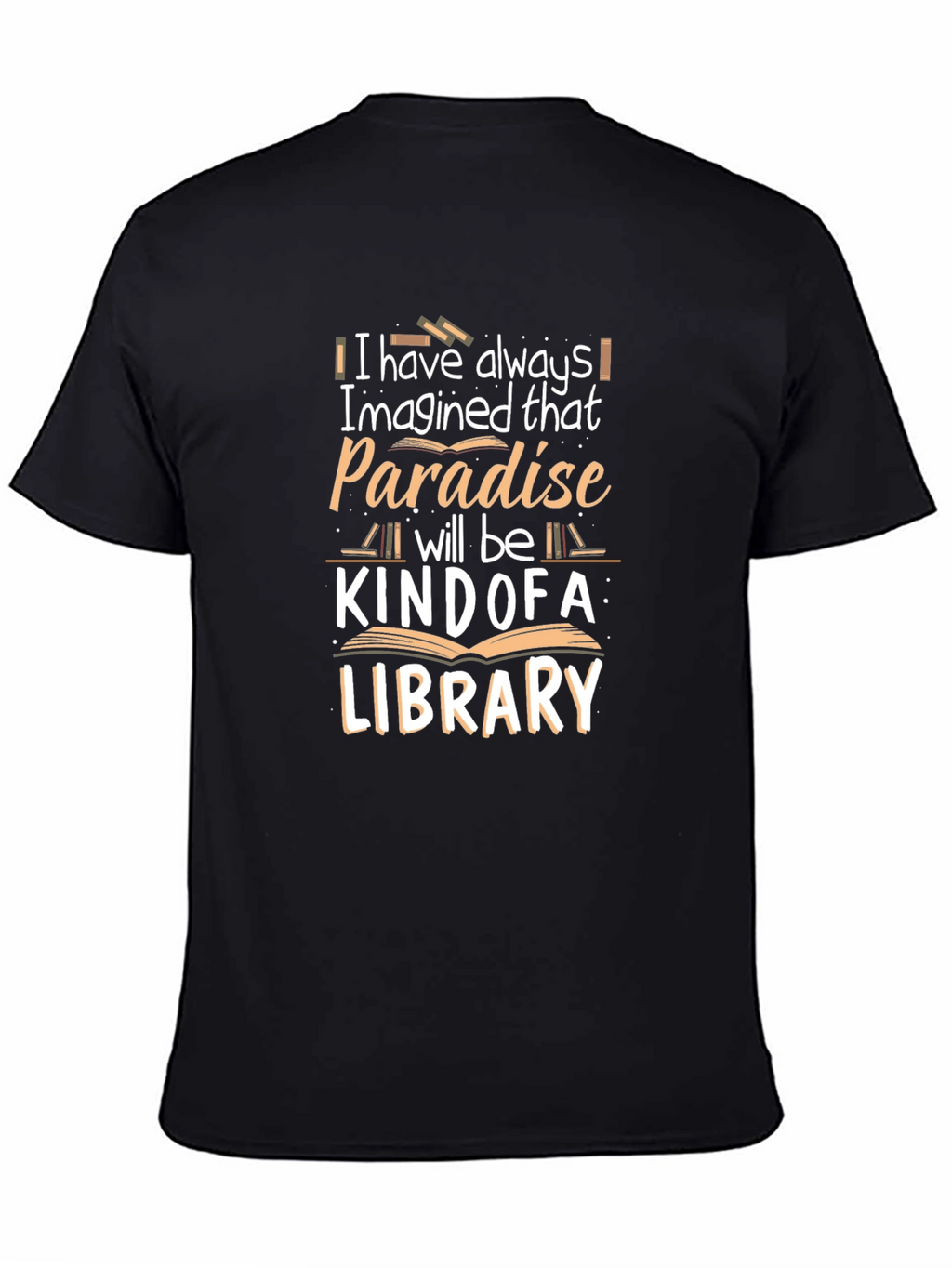 Paradise Library Black Graphic T-Shirt