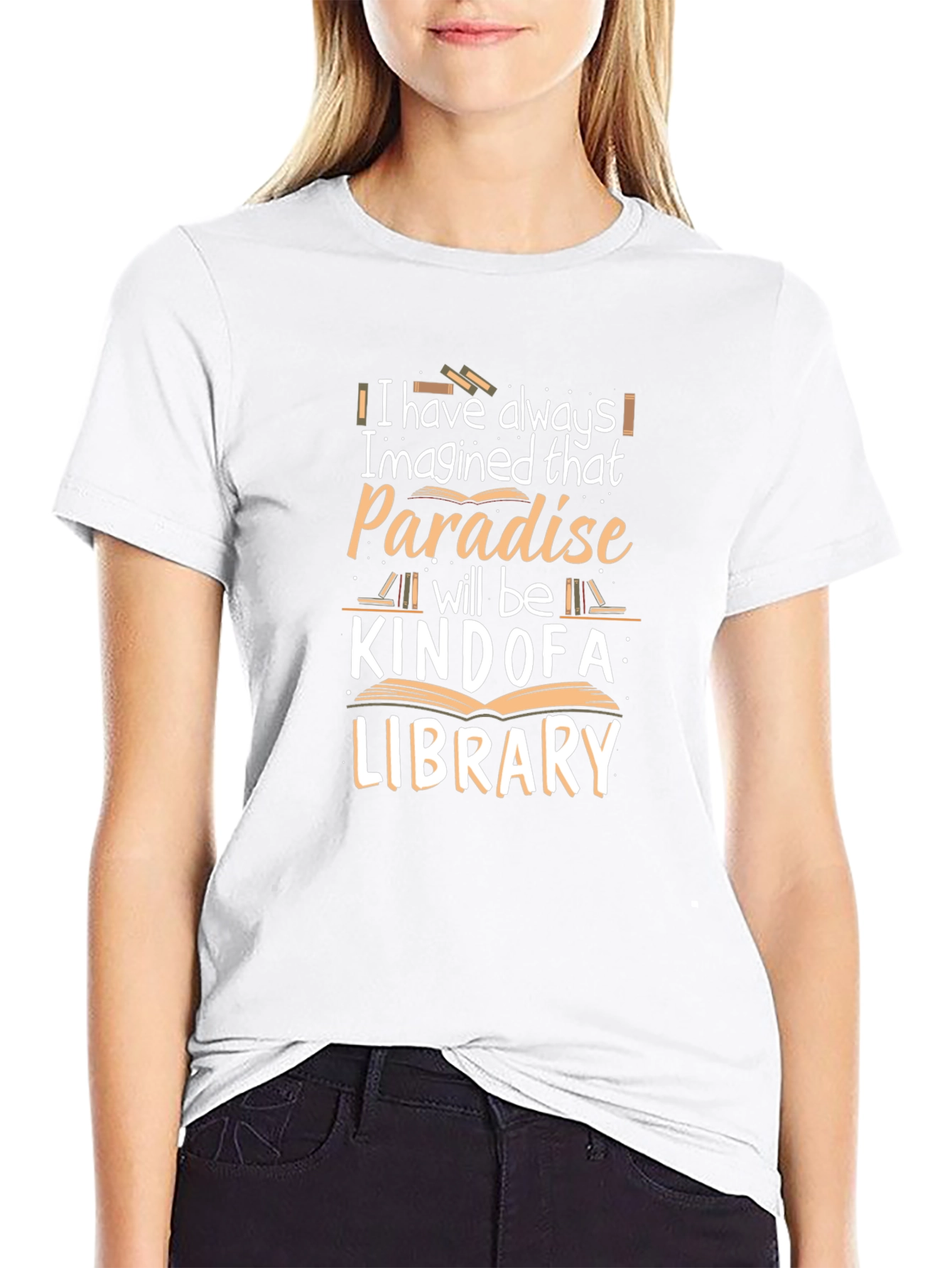 Paradise Library Black Graphic T-Shirt