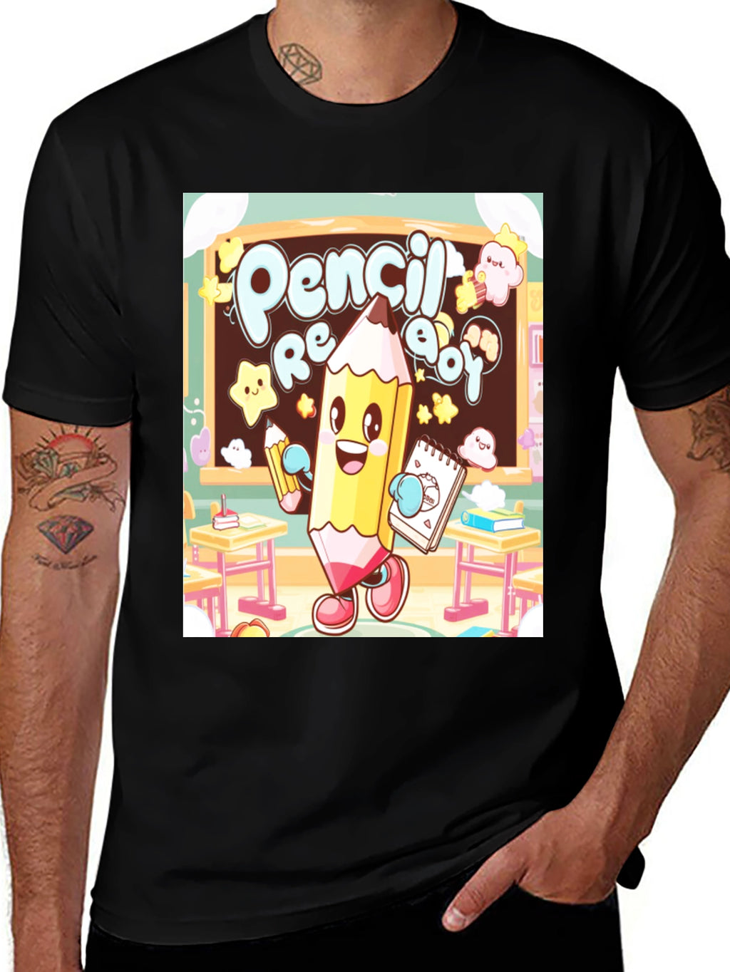 Pencil Ready Graphic Tee - Back to School T-Shirt