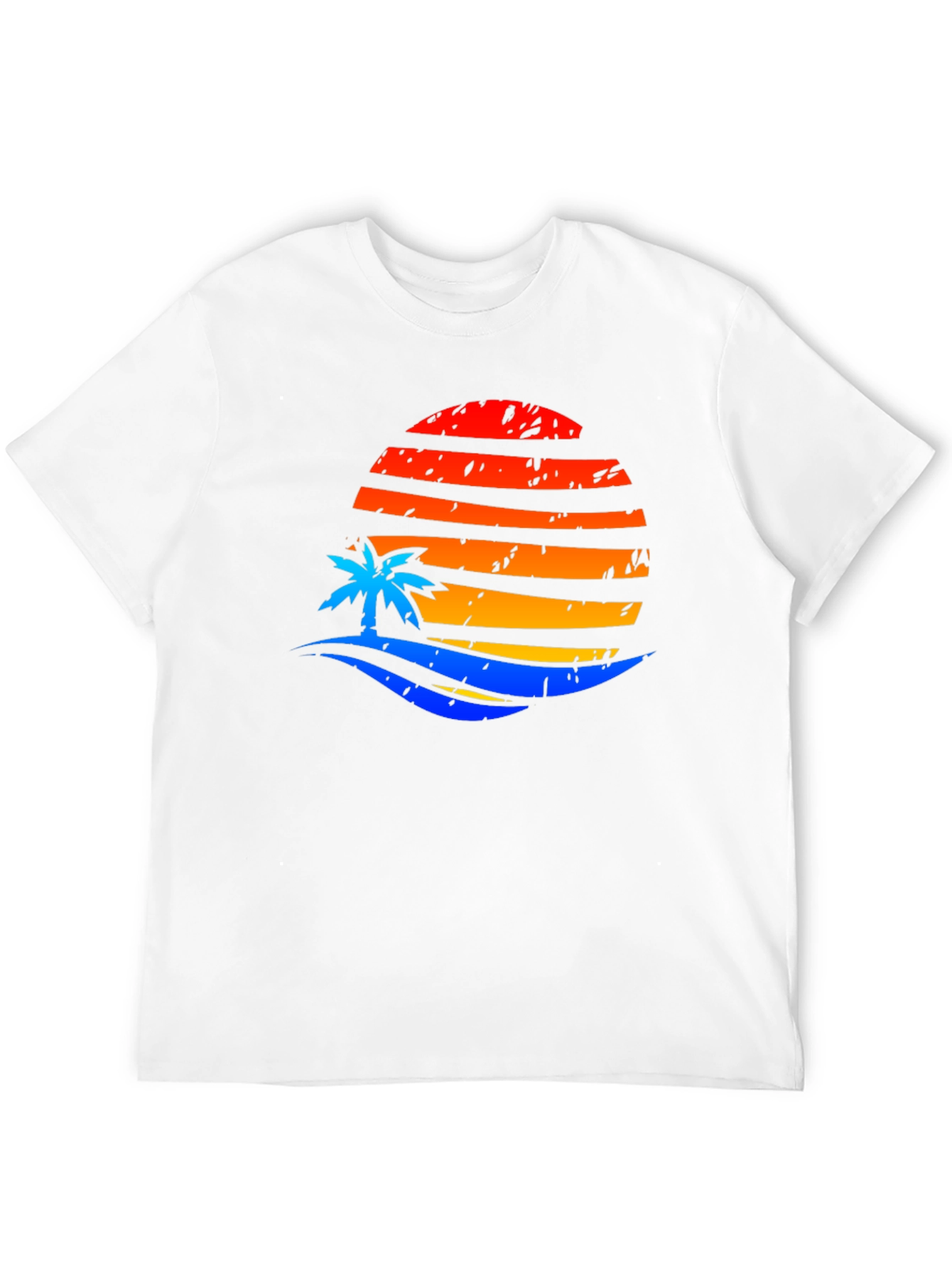 Sunset Palm Graphic Tee - Retro Vibe