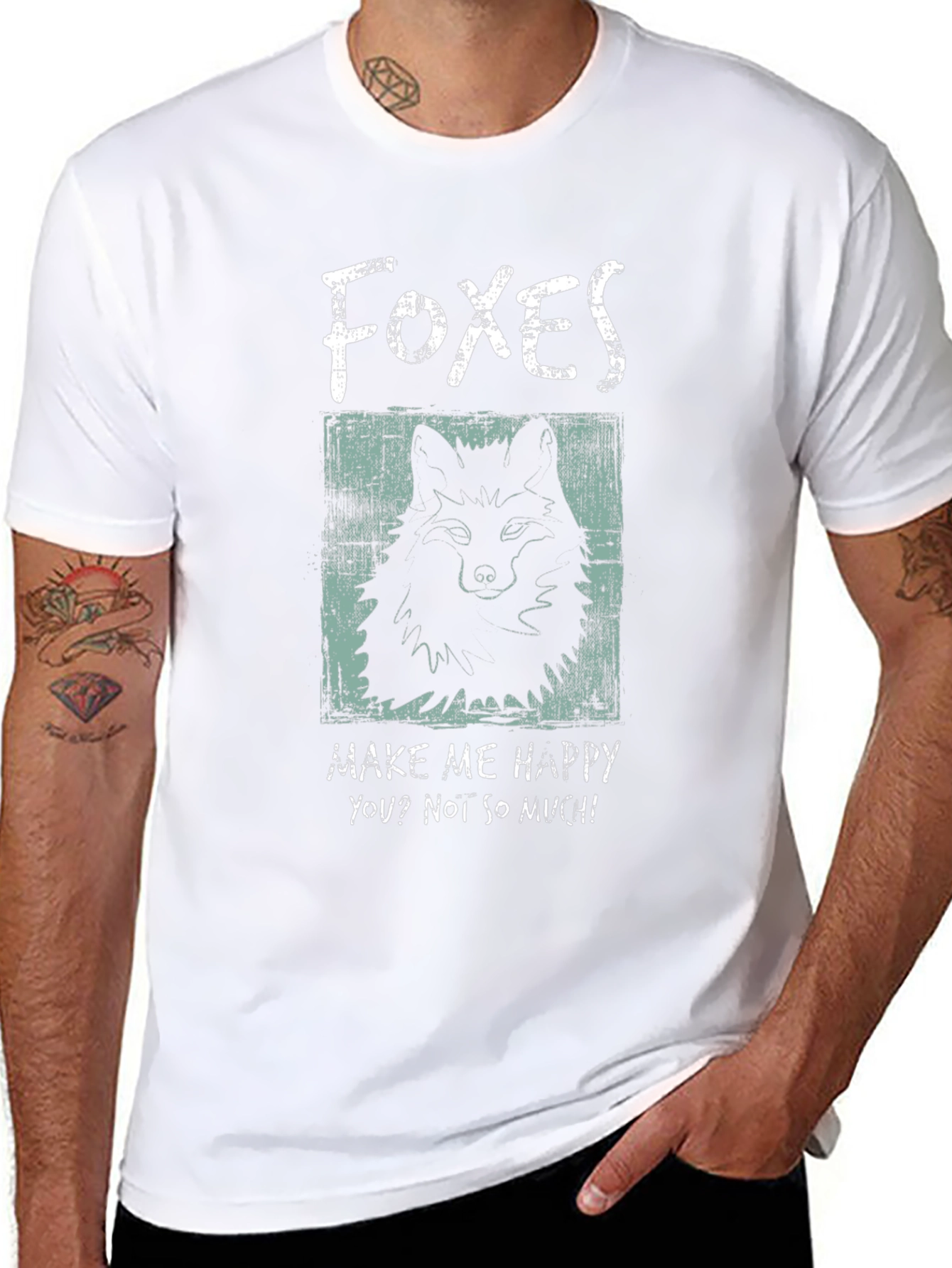 Foxes Graphic T-Shirt - Make Me Happy