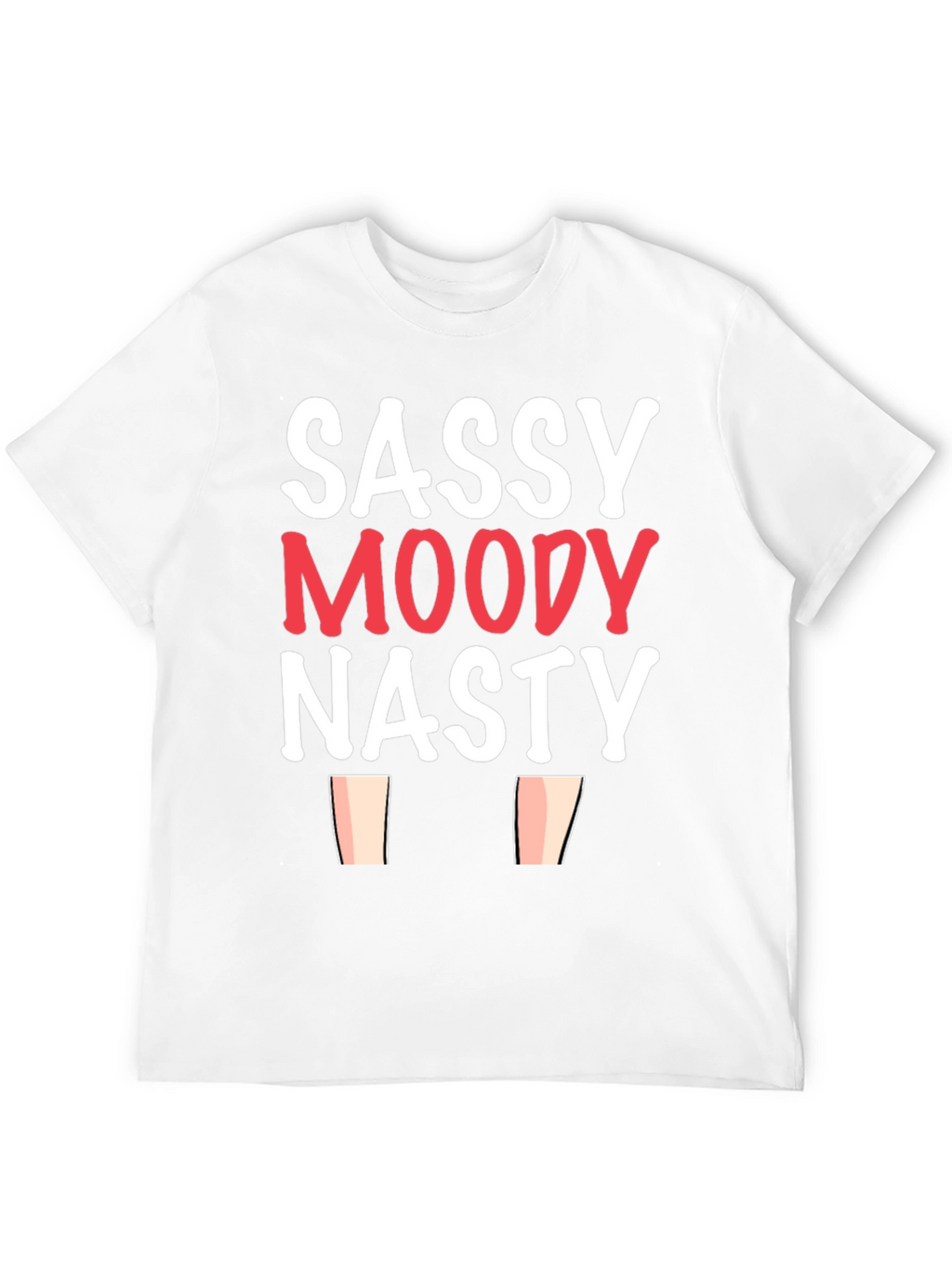 Sassy Moody Nasty Graphic Tee - Black
