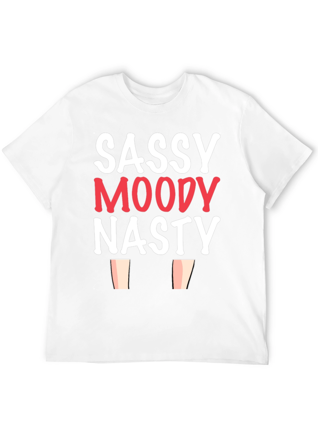 Sassy Moody Nasty Graphic Tee - Black