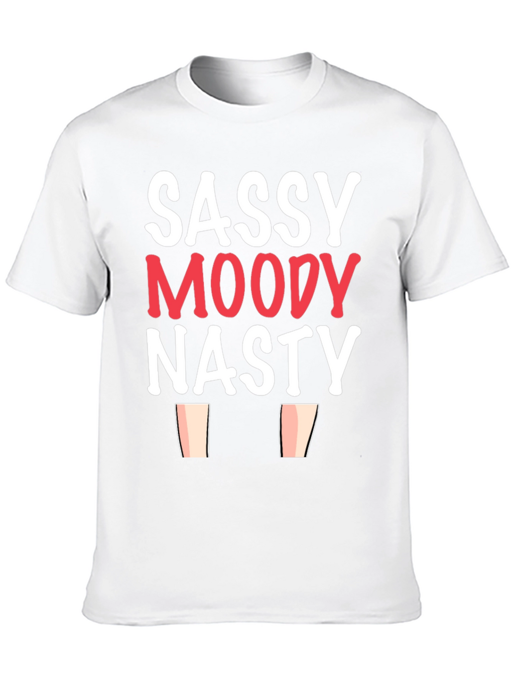 Sassy Moody Nasty Graphic Tee - Black