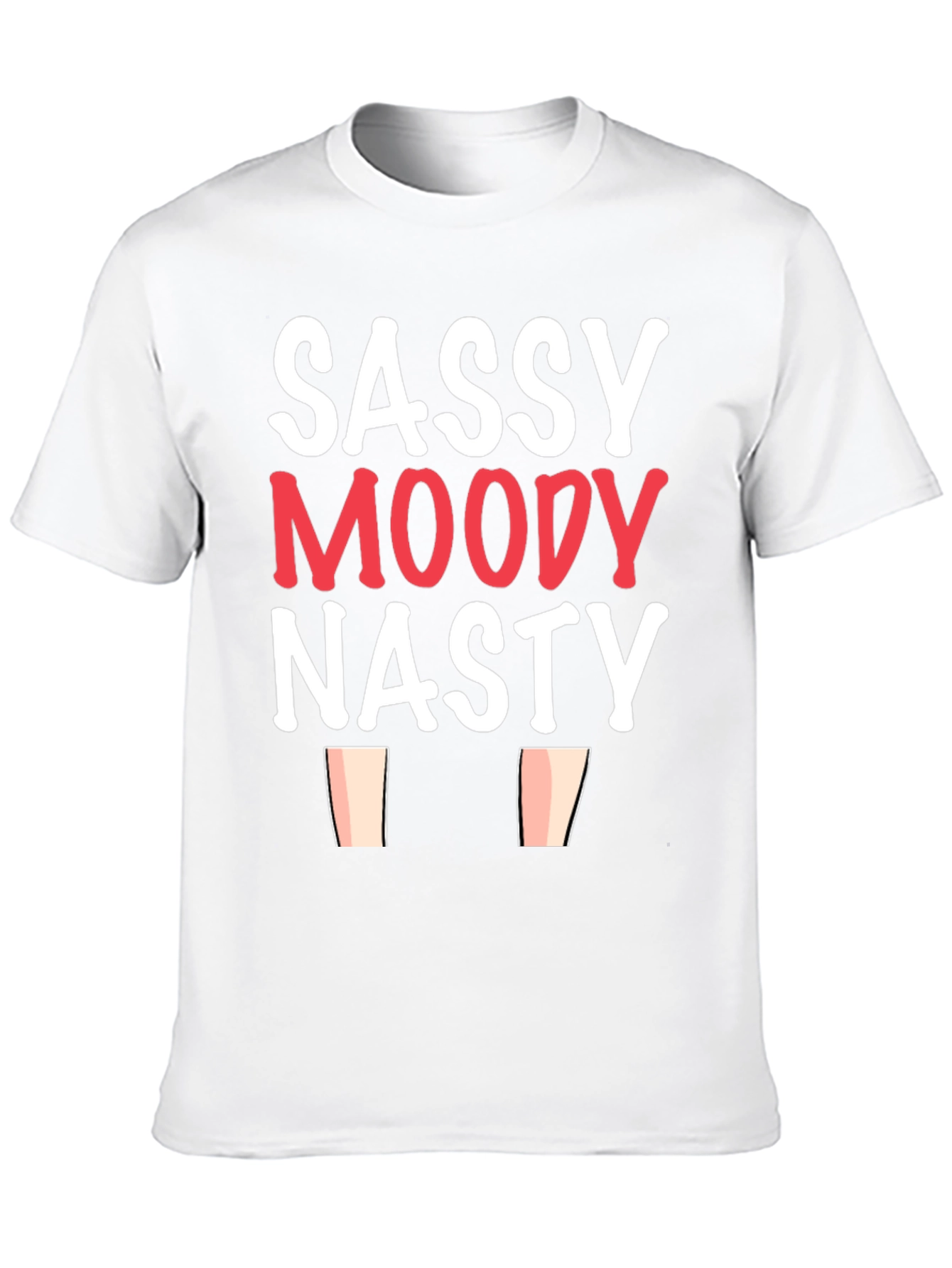 Sassy Moody Nasty Graphic Tee - Black