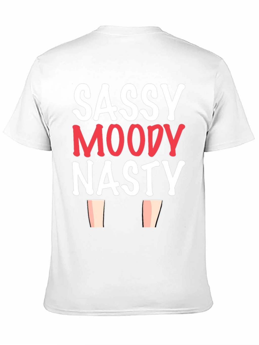 Sassy Moody Nasty Graphic Tee - Black