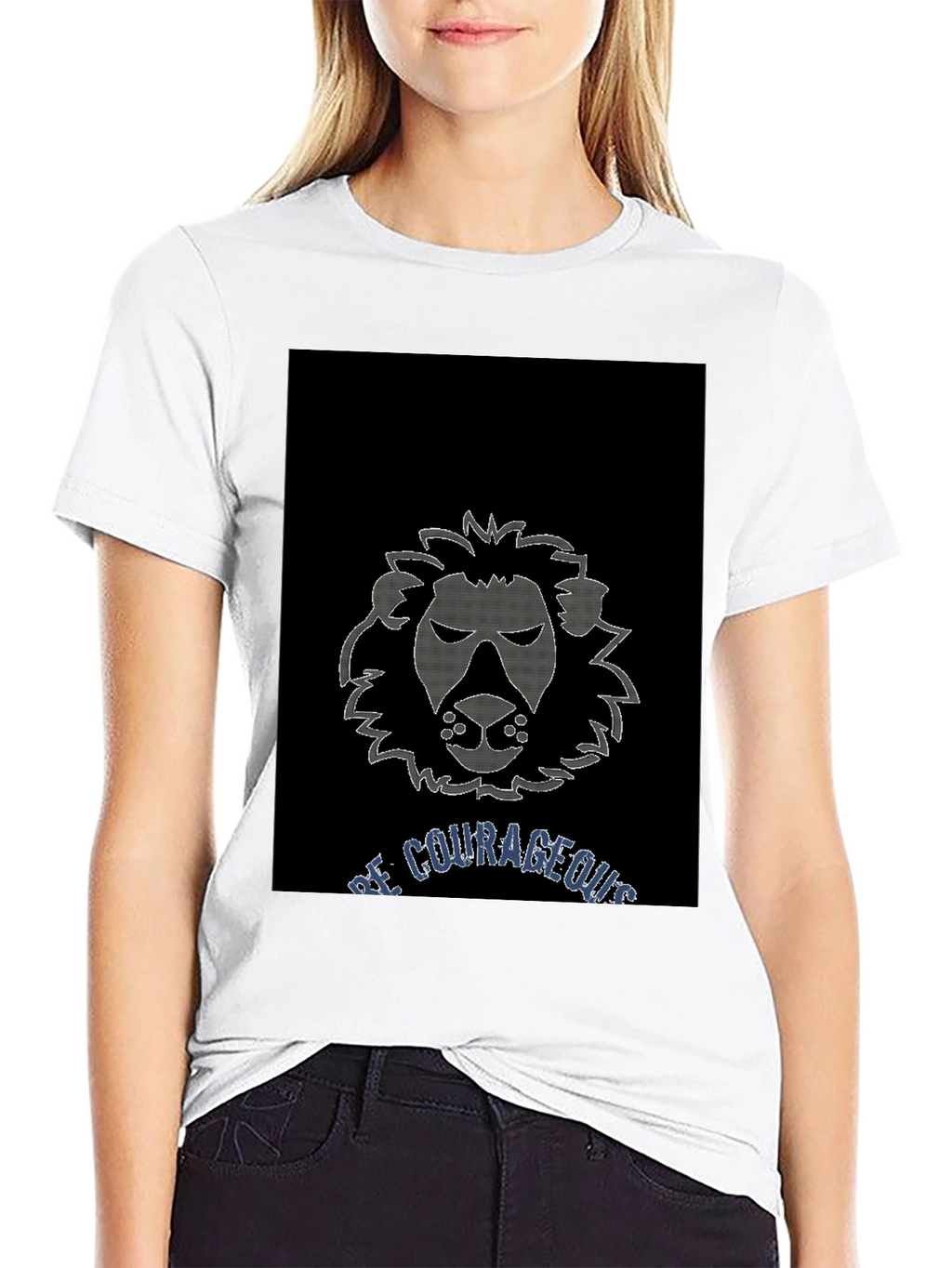 Be Courageous Lion Graphic T-Shirt
