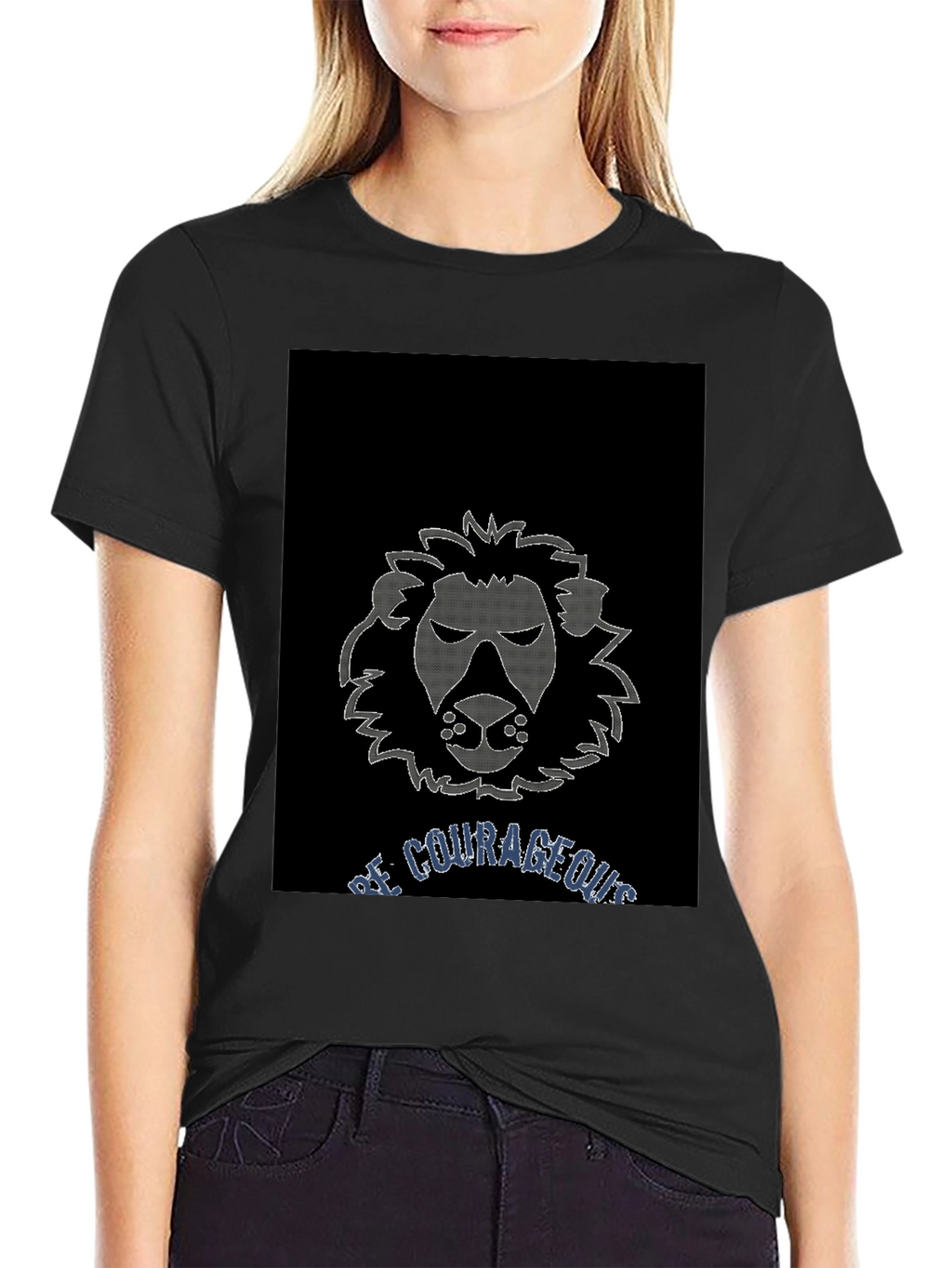 Be Courageous Lion Graphic T-Shirt