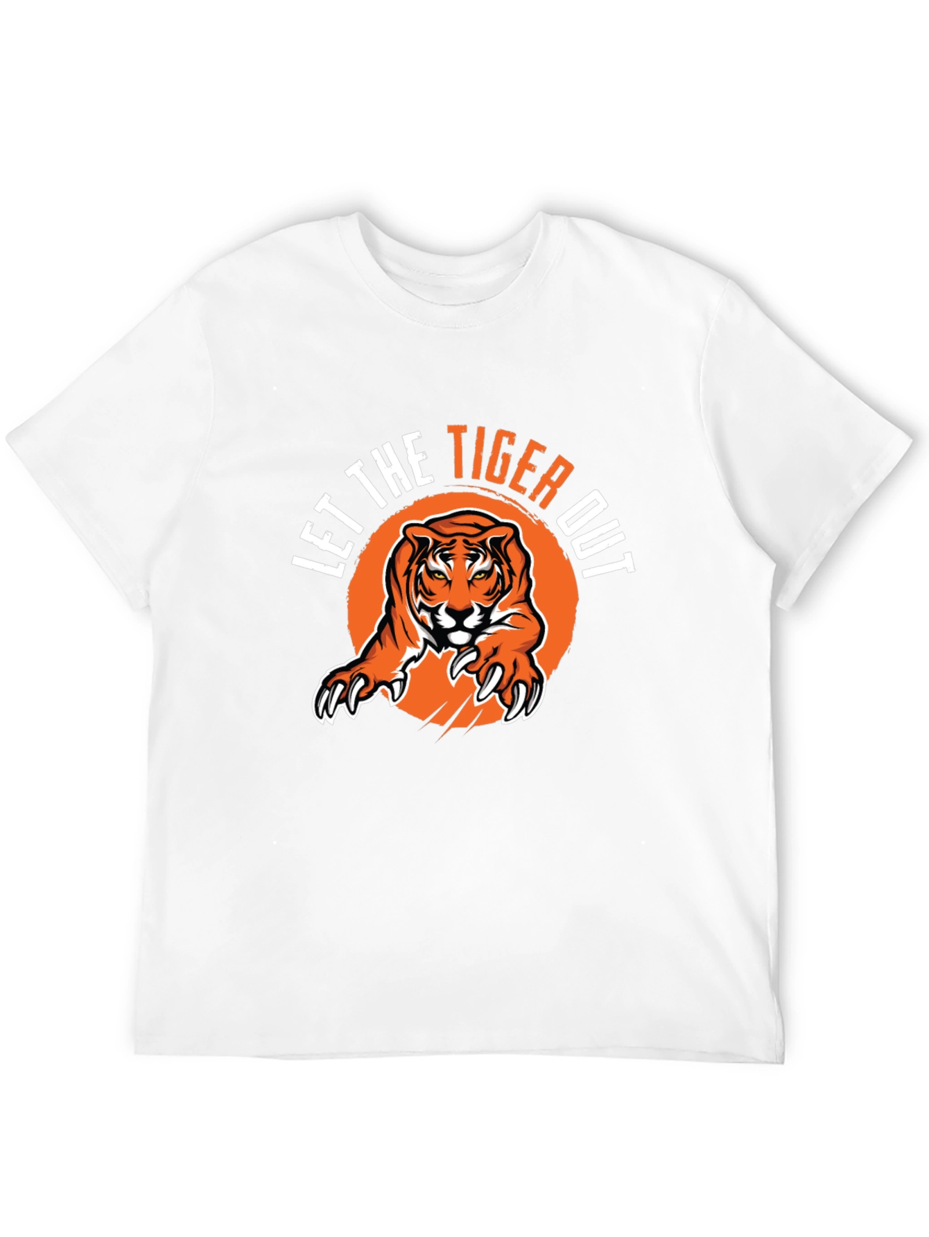 Let The Tiger Out Black Graphic Tee