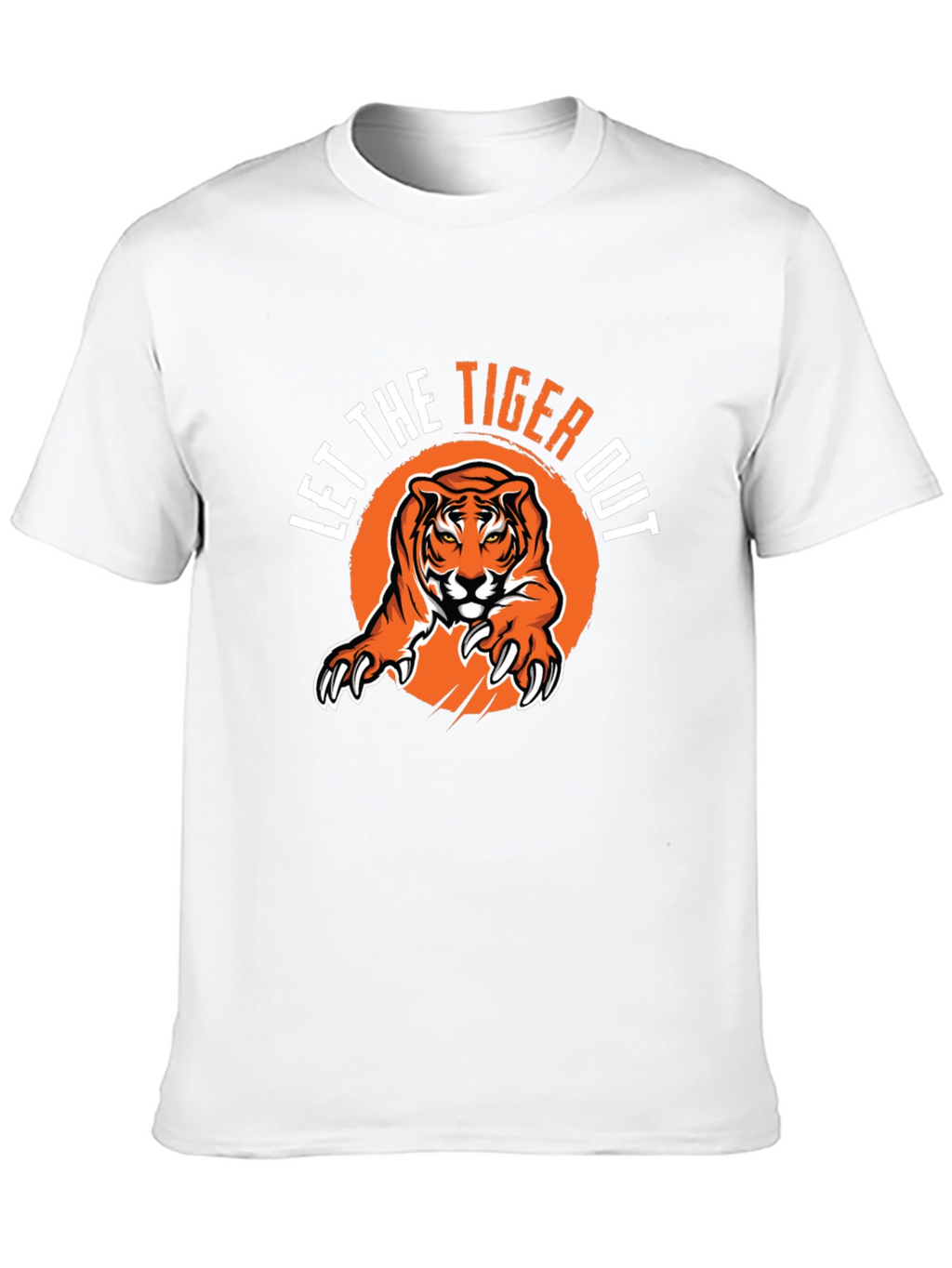 Let The Tiger Out Black Graphic Tee