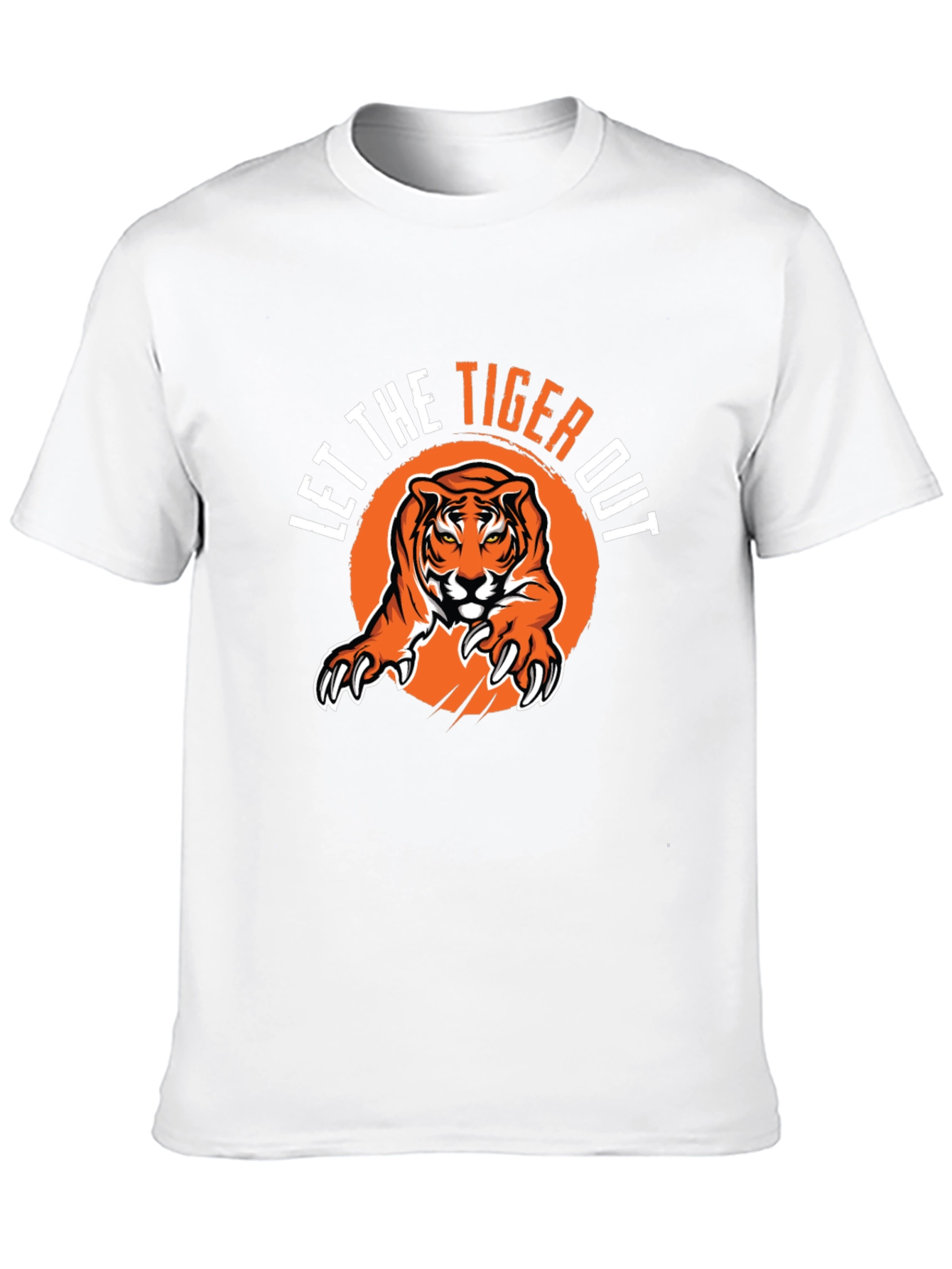 Let The Tiger Out Black Graphic Tee