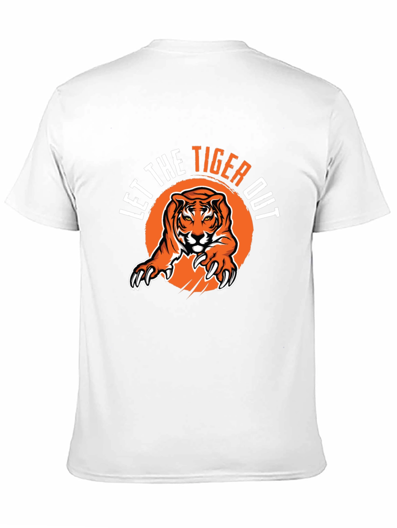 Let The Tiger Out Black Graphic Tee