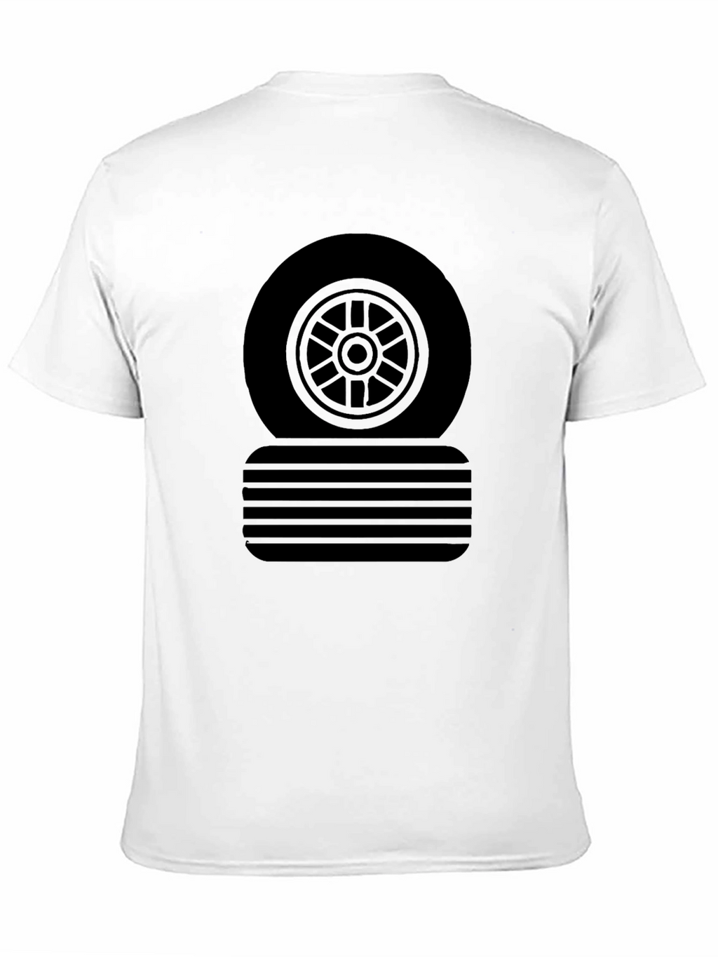 Black Tire Graphic Tee - Casual Style