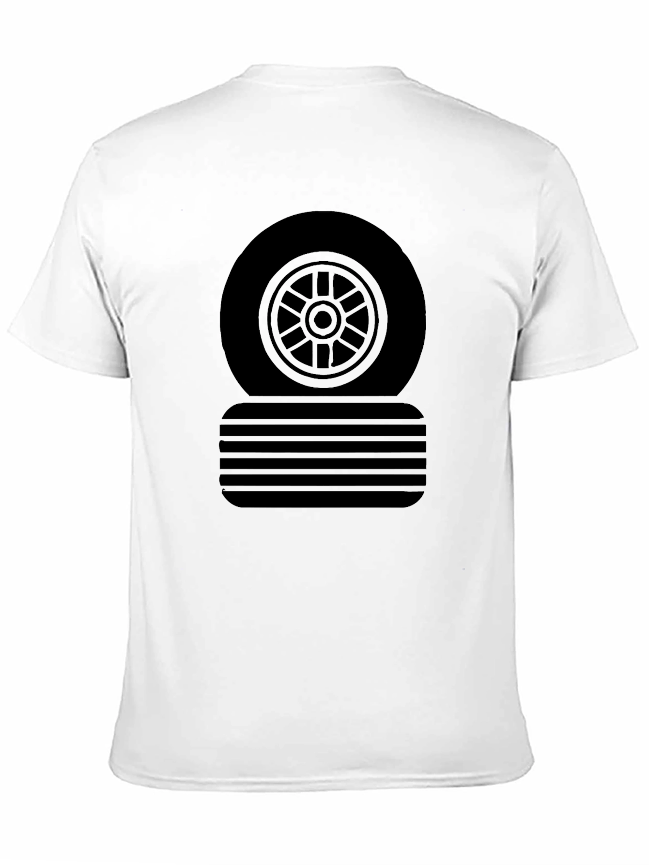Black Tire Graphic Tee - Casual Style