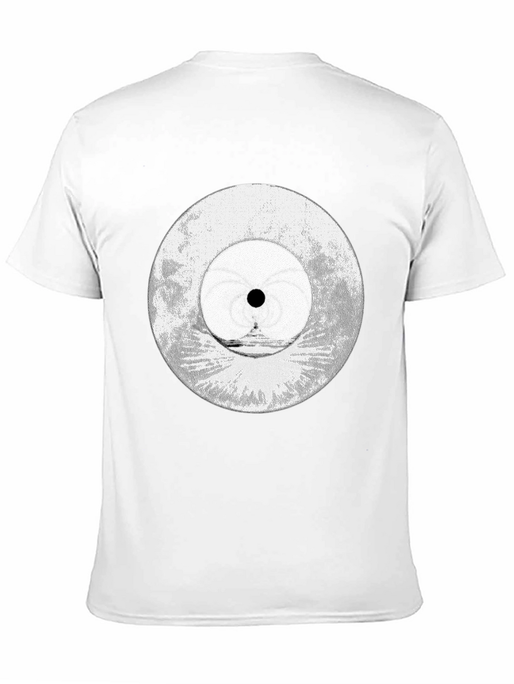 Abstract Eye Graphic Tee - Black Cotton Blend