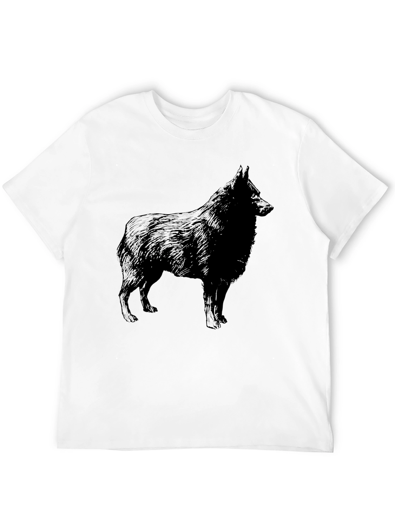 Dog Silhouette Black T-Shirt