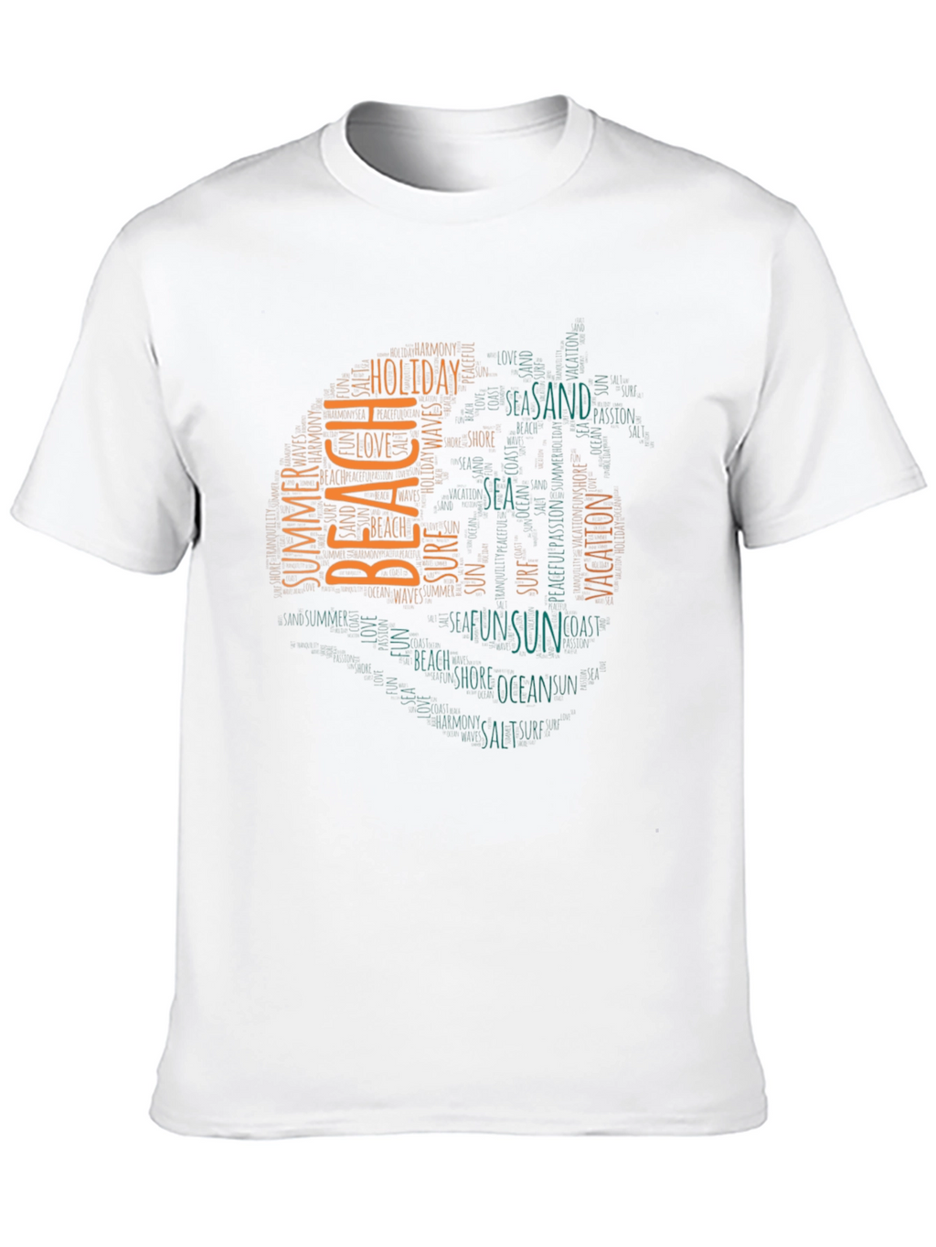 Beach Themed Graphic T-Shirt