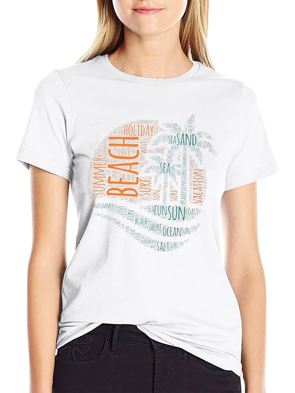 Beach Themed Graphic T-Shirt