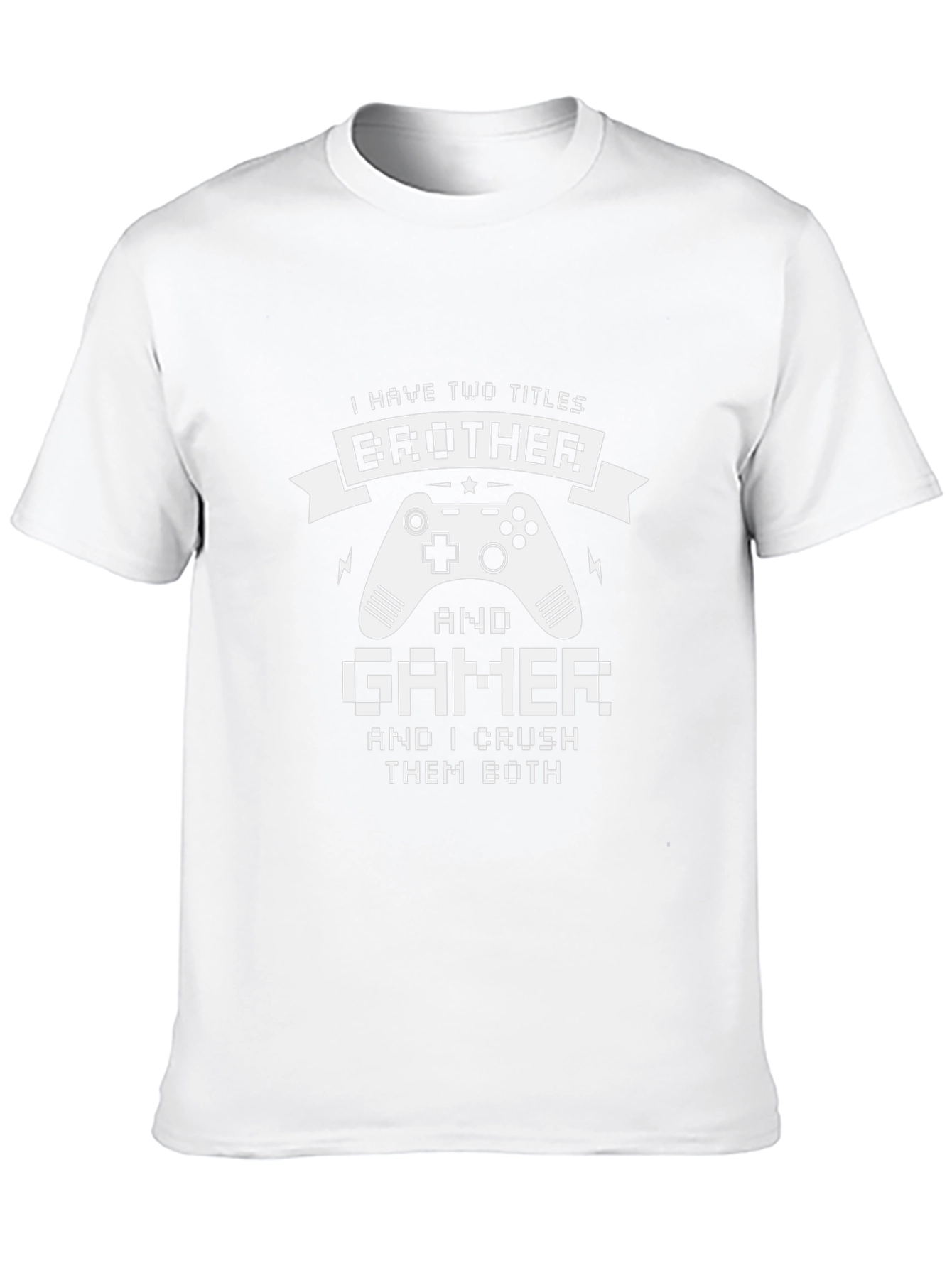 Brother Gamer Black T-Shirt - Crush Them Both