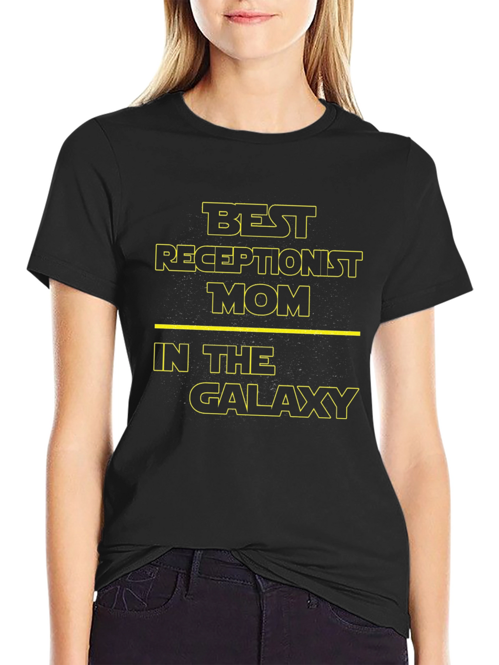 Best Receptionist Mom Galaxy T-Shirt