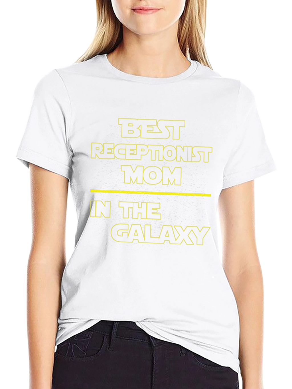 Best Receptionist Mom Galaxy T-Shirt