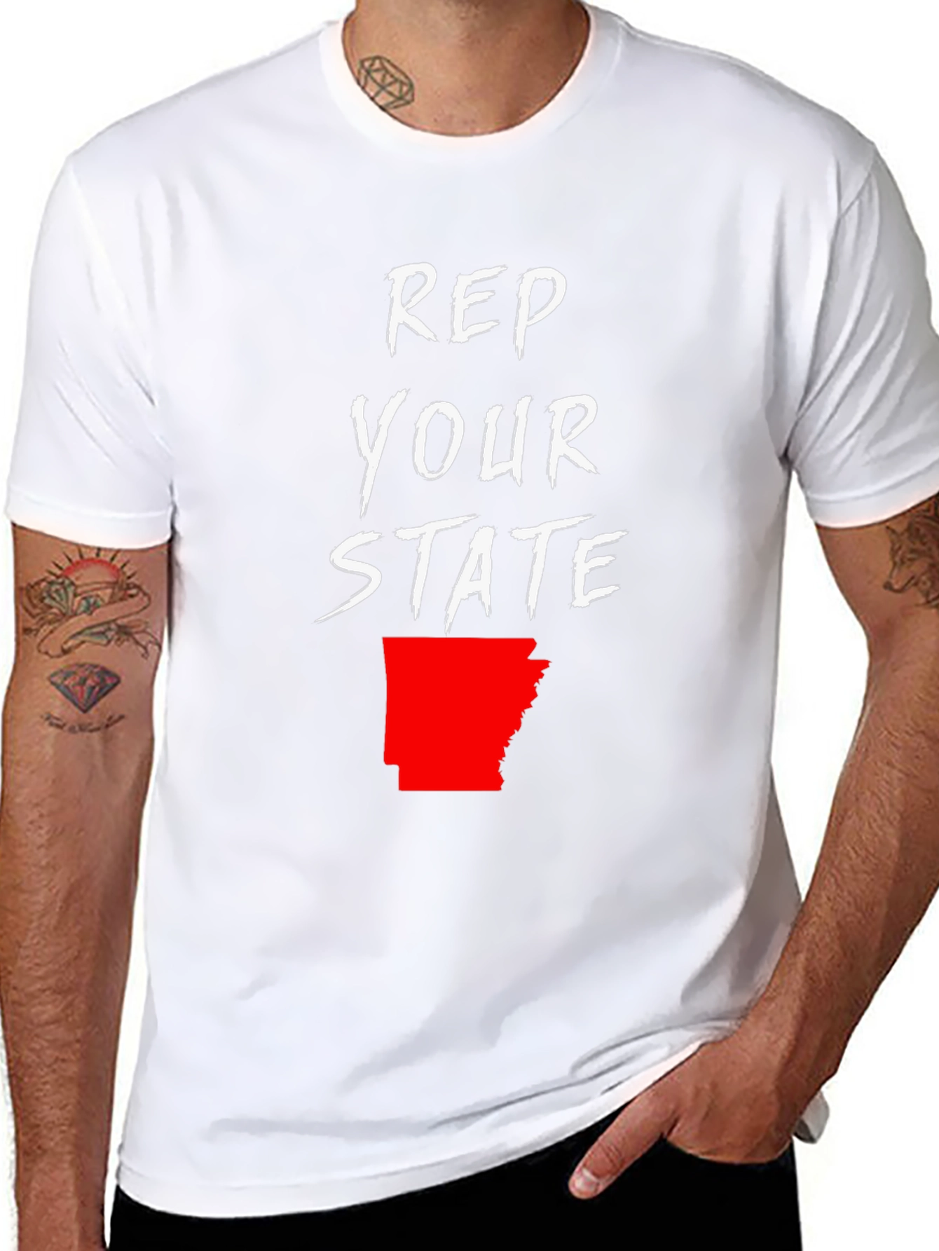 Rep Your State T-Shirt - Arkansas Pride