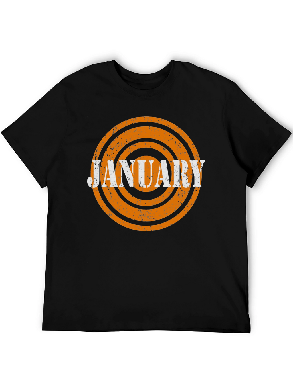 January Month Retro T-Shirt - Black