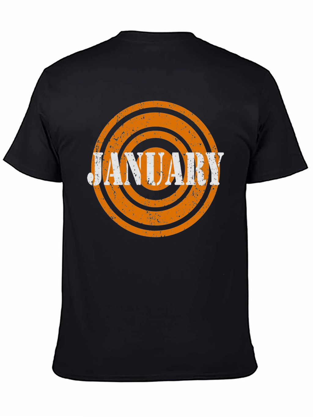 January Month Retro T-Shirt - Black