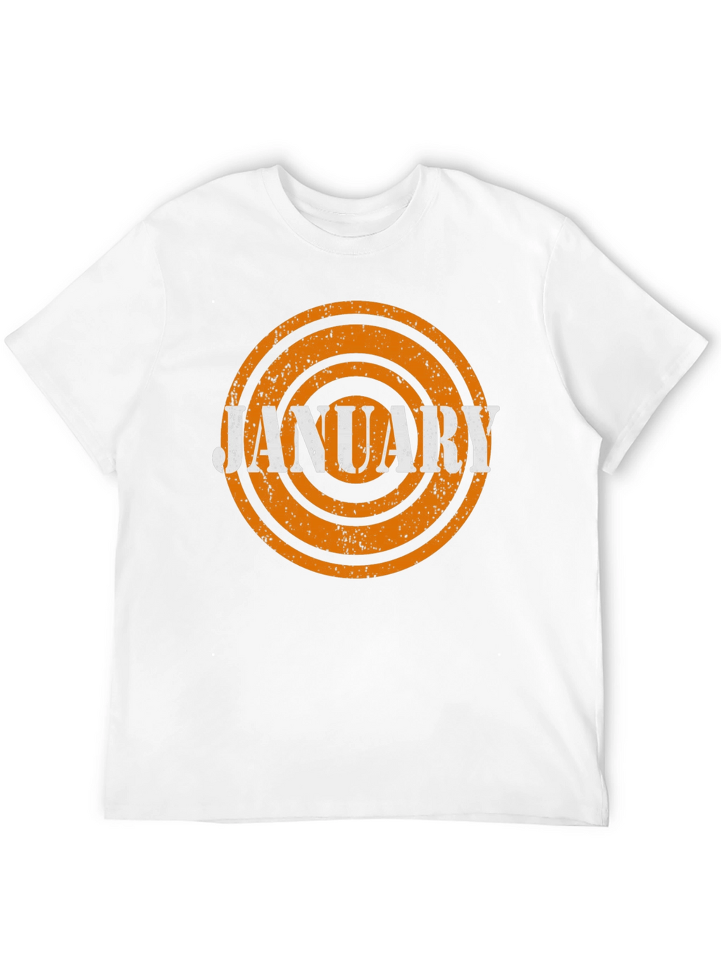 January Month Retro T-Shirt - Black