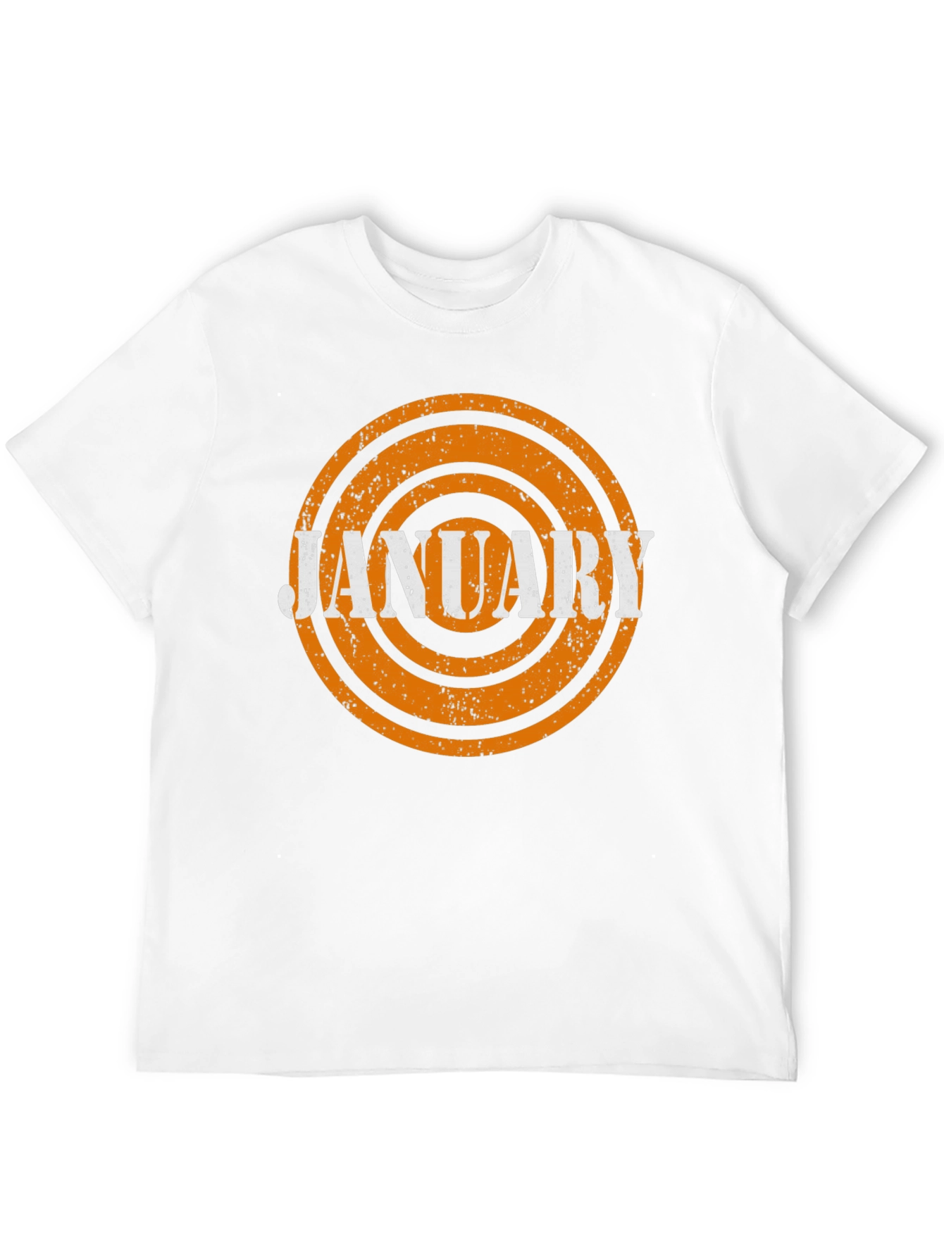 January Month Retro T-Shirt - Black