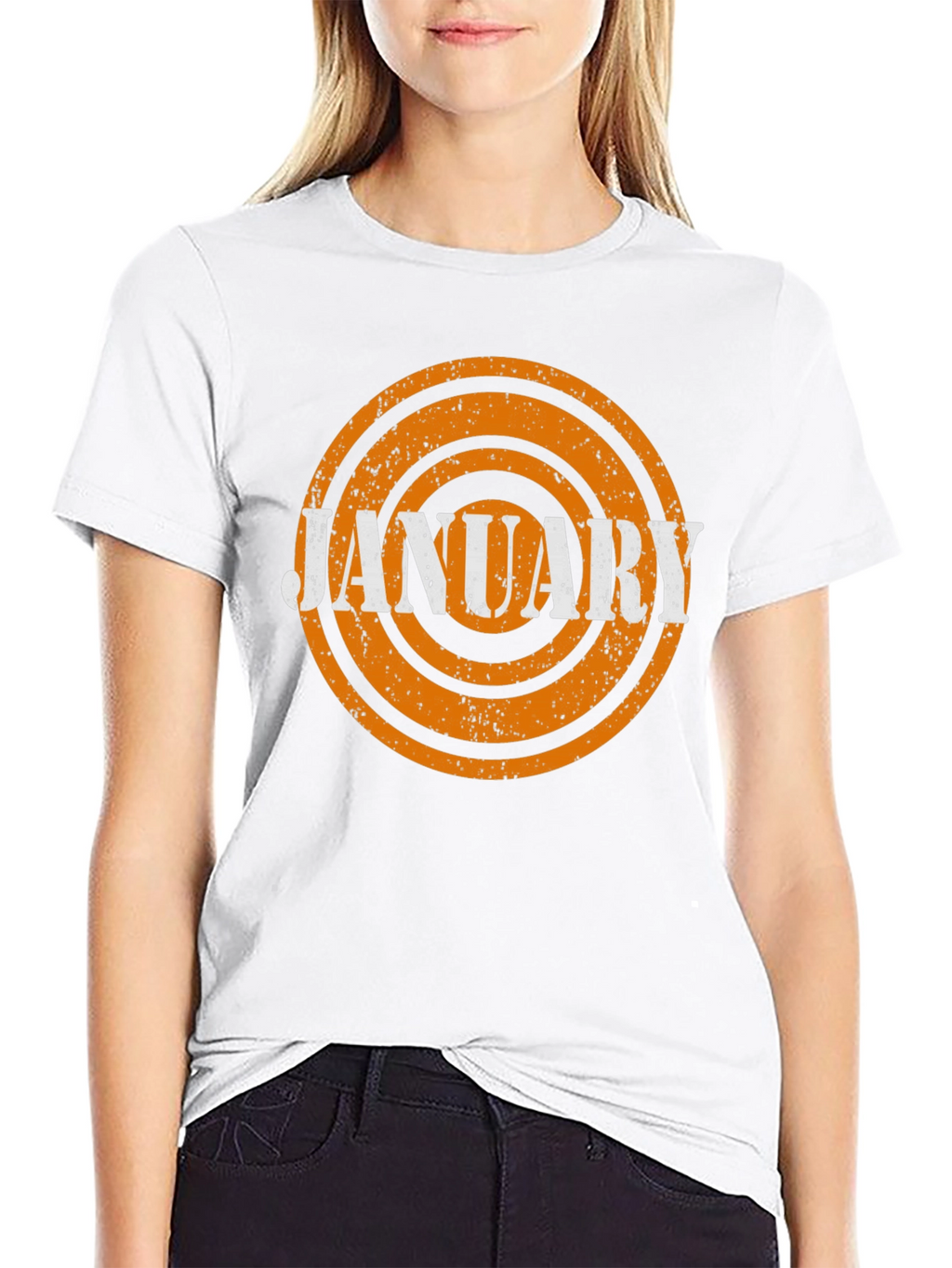 January Month Retro T-Shirt - Black
