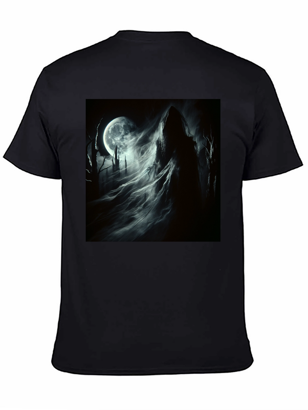 Grim Reaper Moon T-Shirt - Gothic Style