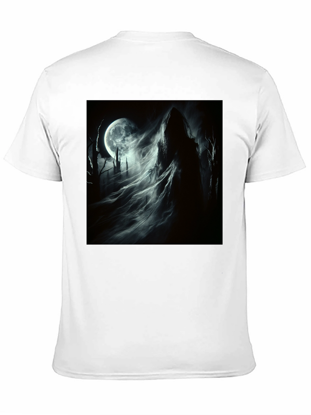 Grim Reaper Moon T-Shirt - Gothic Style