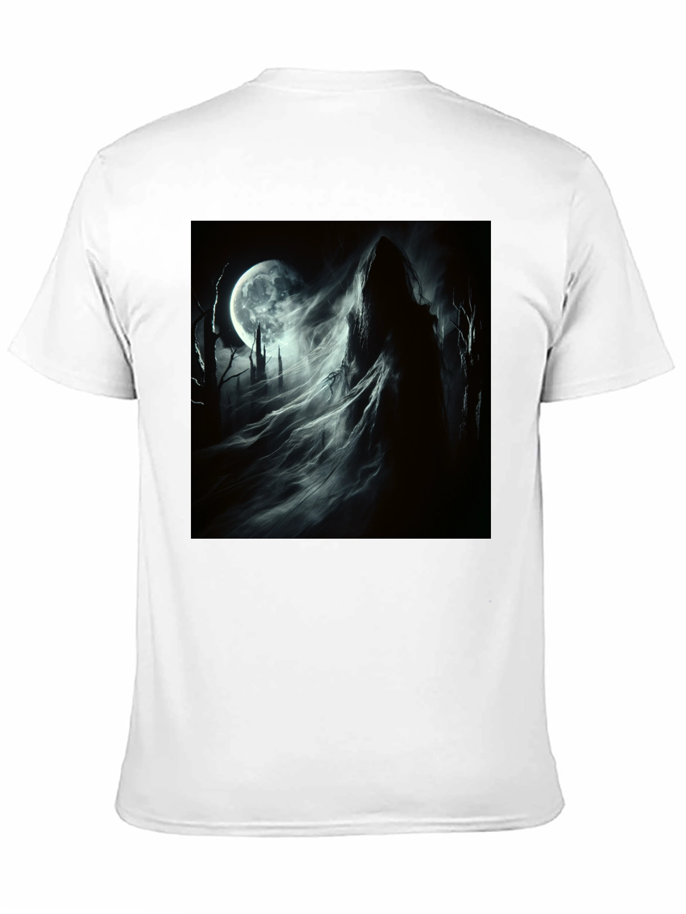Grim Reaper Moon T-Shirt - Gothic Style