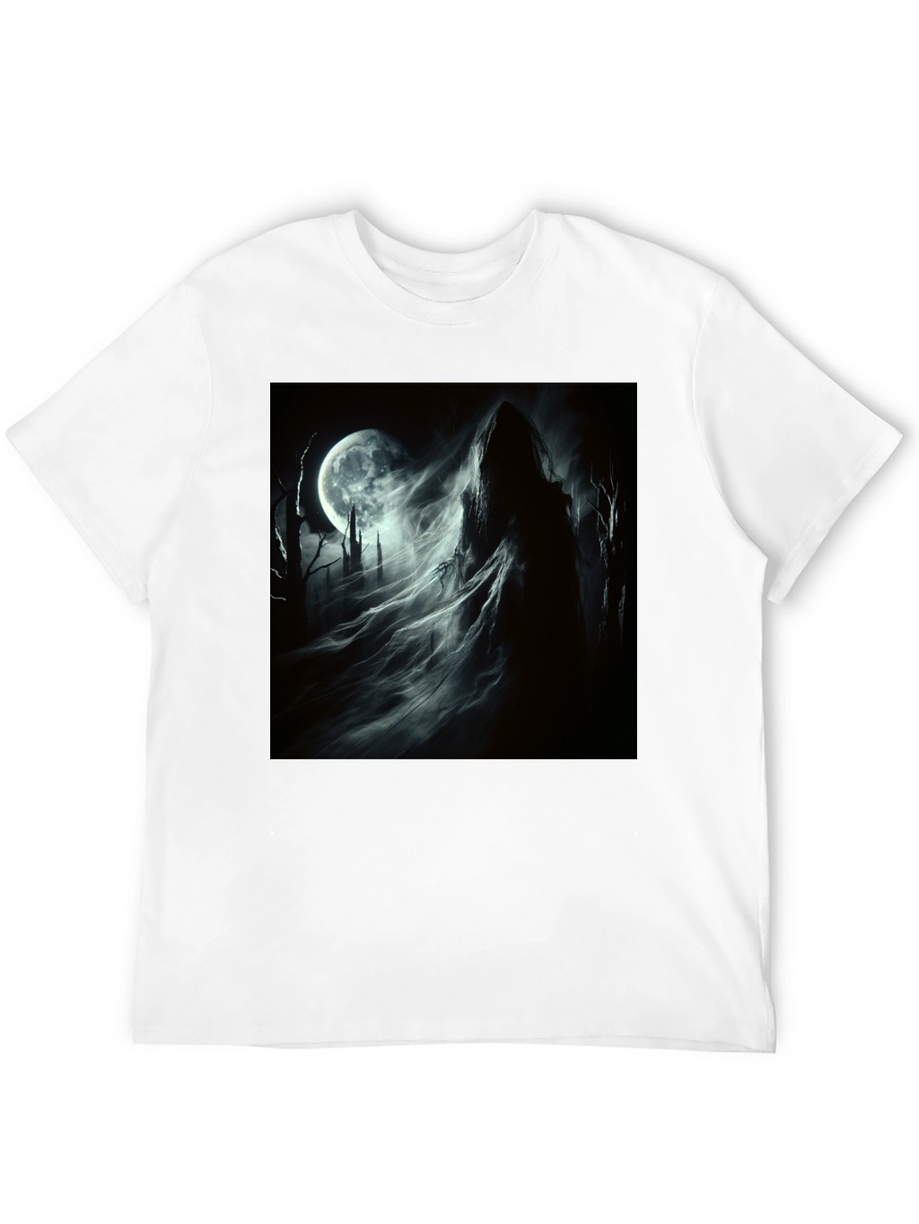 Grim Reaper Moon T-Shirt - Gothic Style