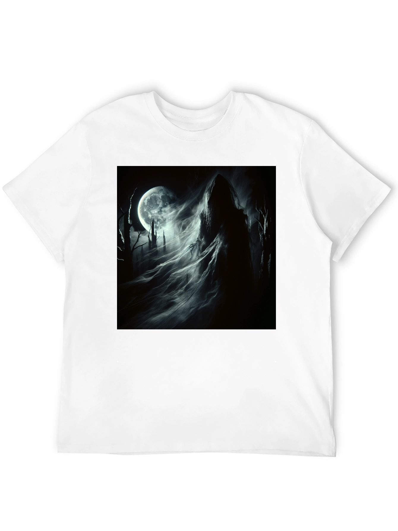 Grim Reaper Moon T-Shirt - Gothic Style