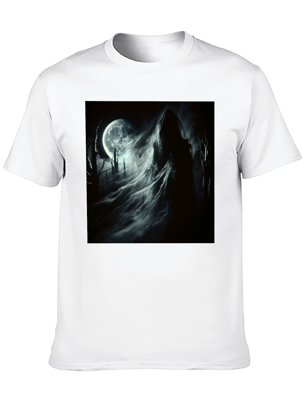 Grim Reaper Moon T-Shirt - Gothic Style
