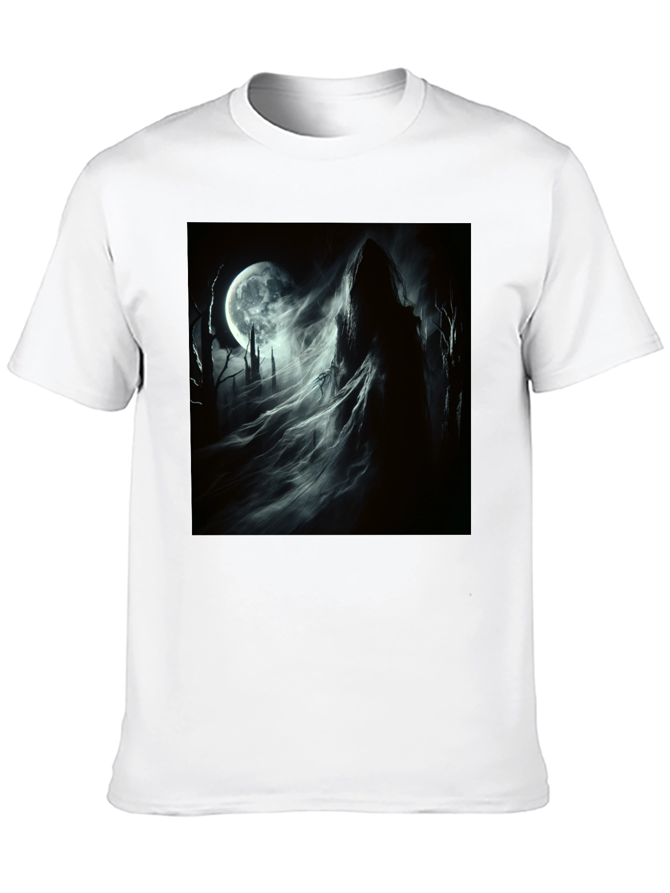 Grim Reaper Moon T-Shirt - Gothic Style