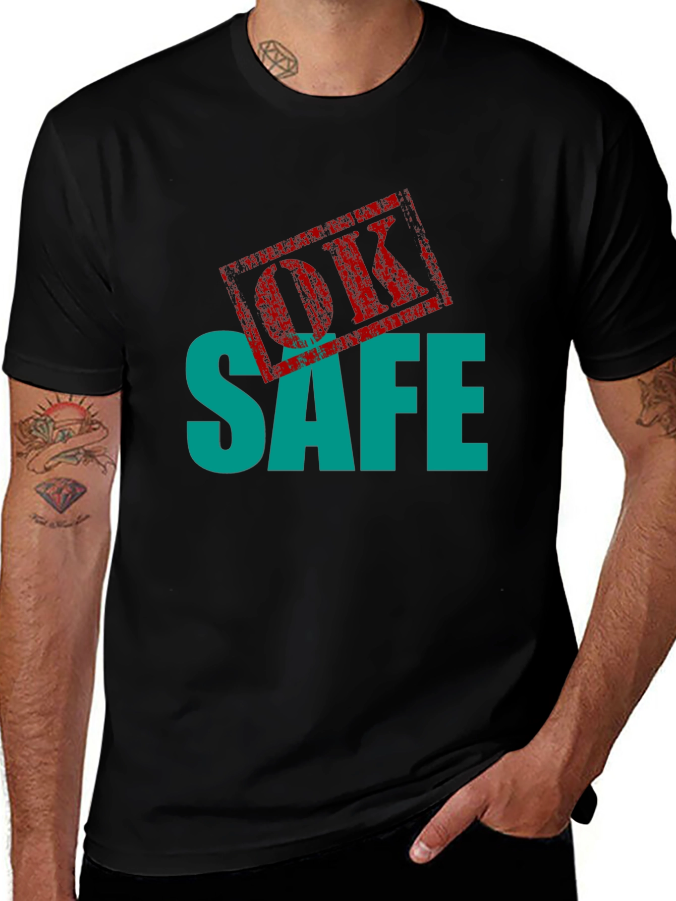 OK Safe Graphic Tee - Black