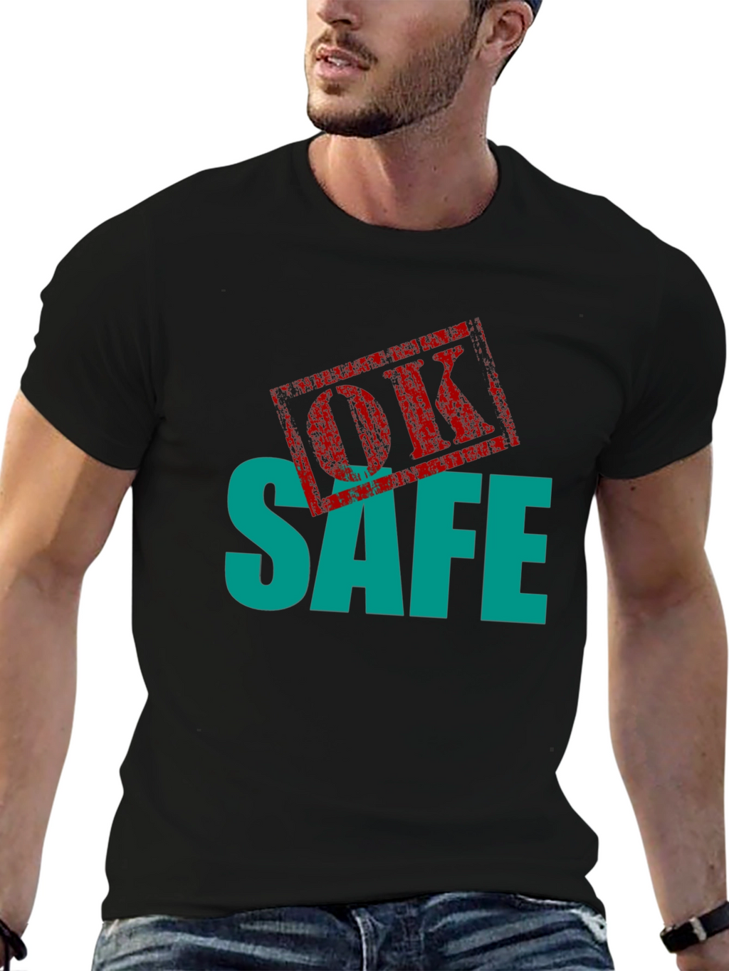 OK Safe Graphic Tee - Black