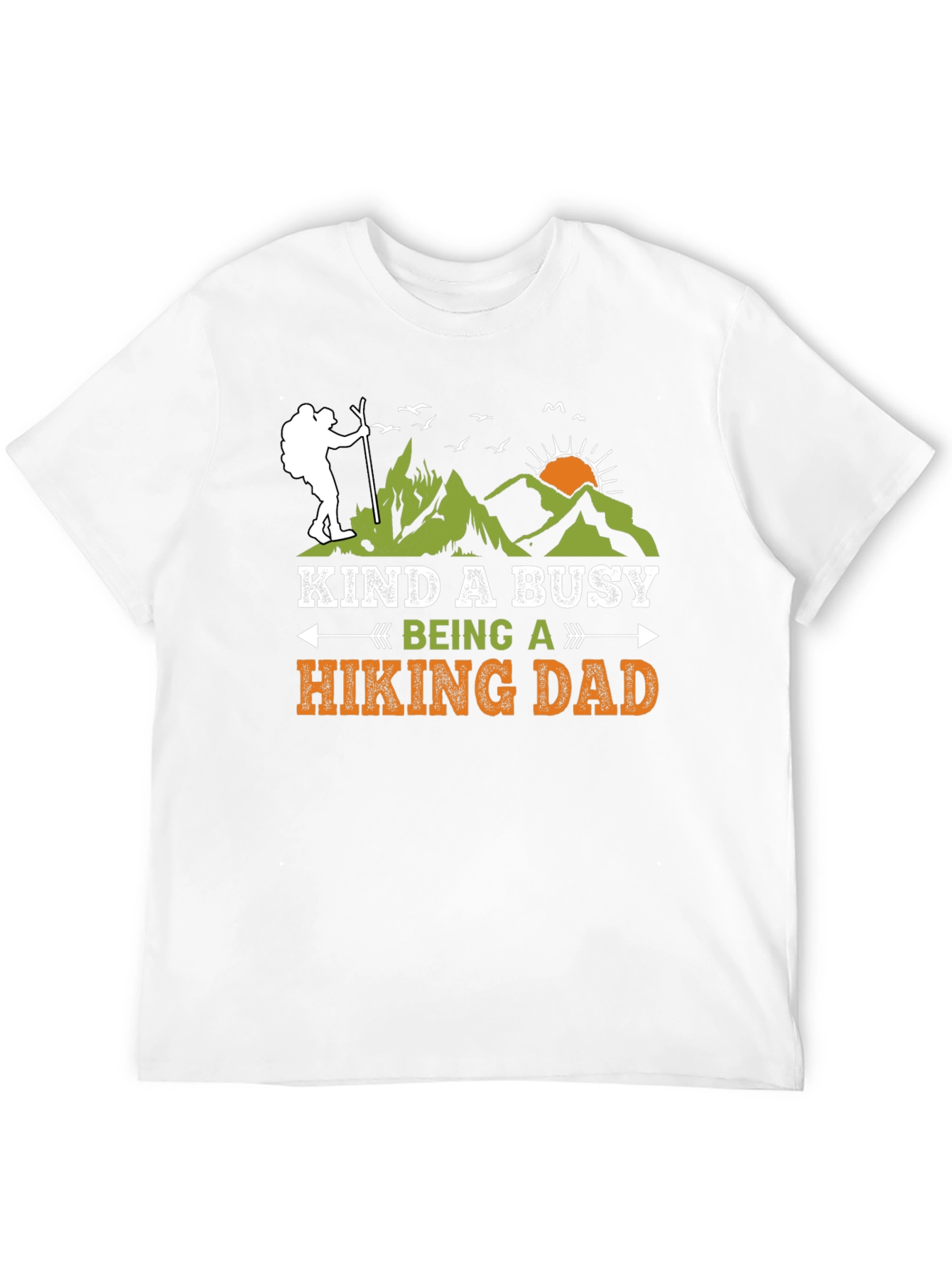 Kind a Busy Hiking Dad Black T-Shirt