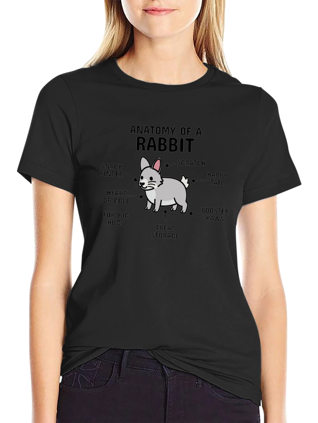 Anatomy of a Rabbit T-Shirt | Funny Bunny Tee