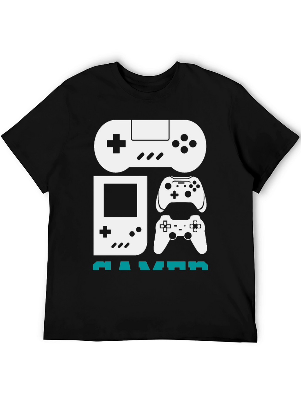 Gamer Graphic T-Shirt - Black Cotton Tee