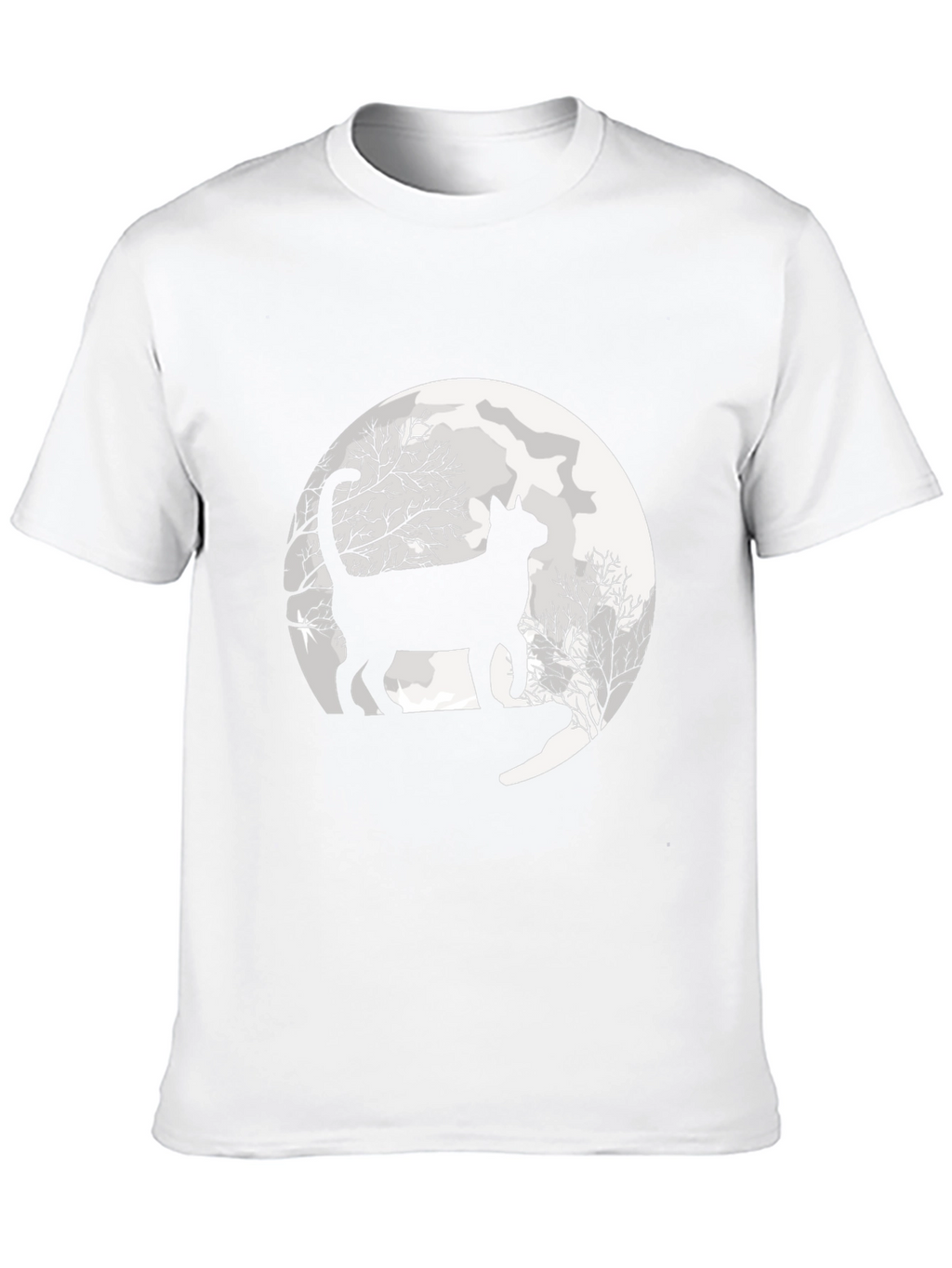 Black Cat Moon Graphic Tee - Unisex