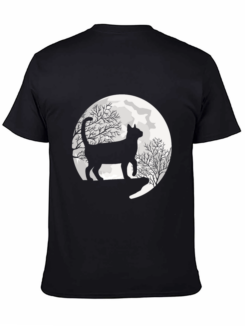 Black Cat Moon Graphic Tee - Unisex