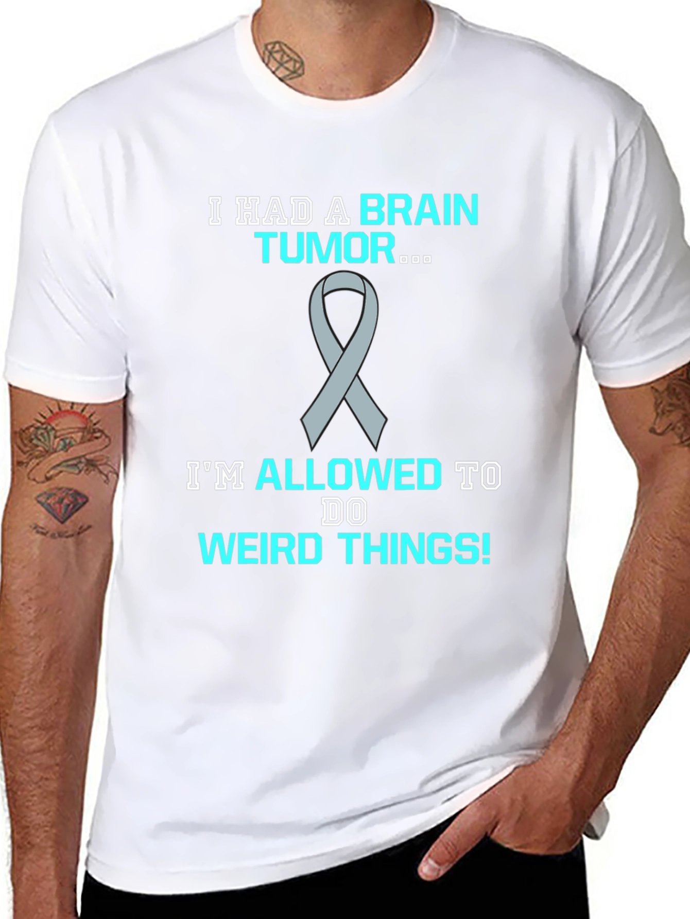 Brain Tumor Awareness T-Shirt - Funny Weird Things